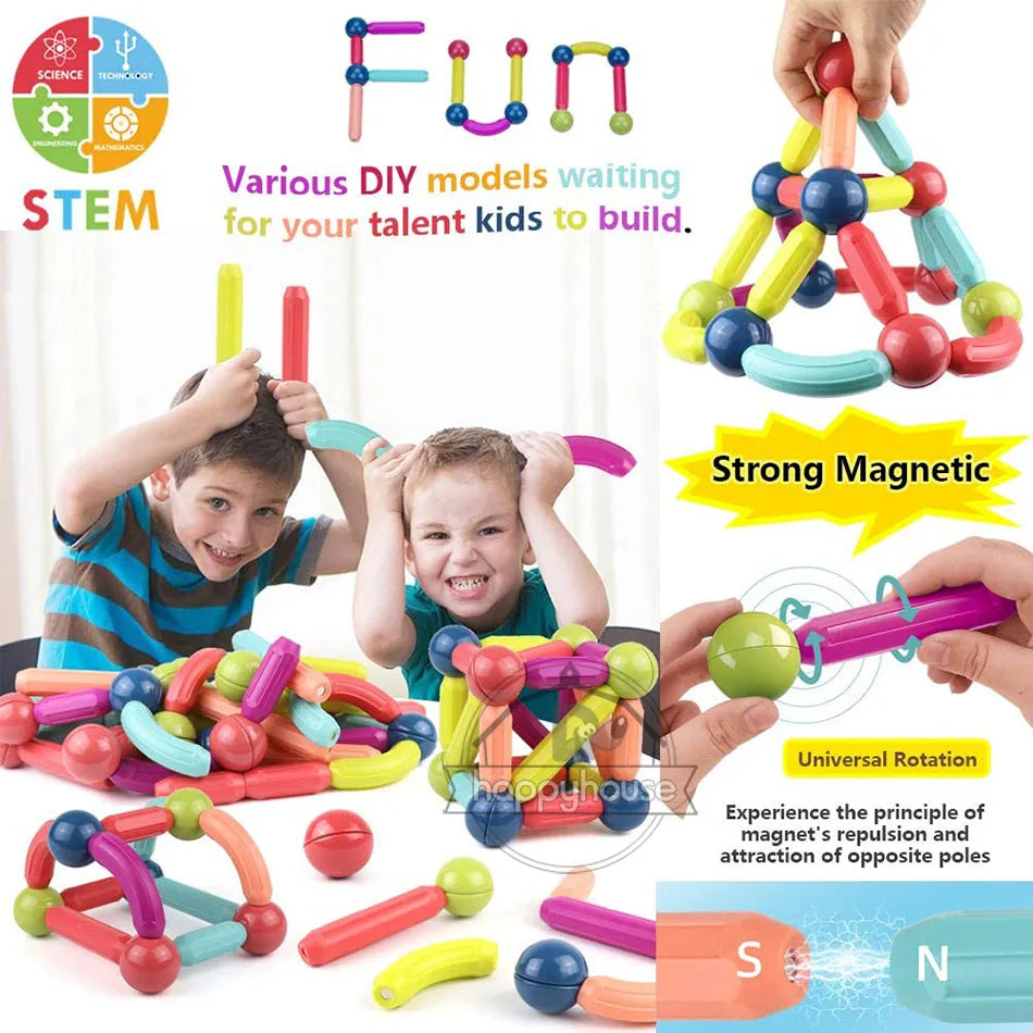 STEM Magnetic Constructor Blocks Set