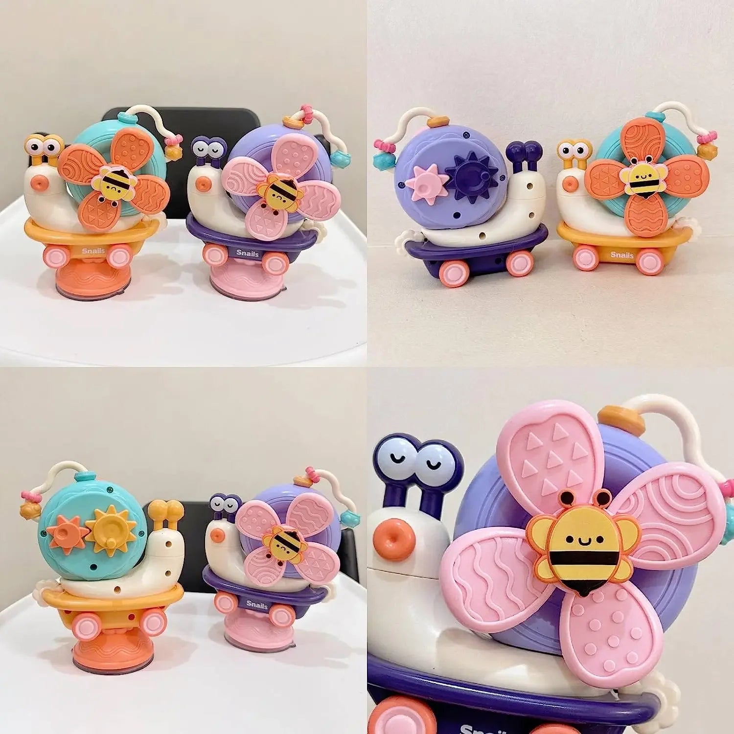 Montessori Inspired Dining Table Toy Suction Spinner