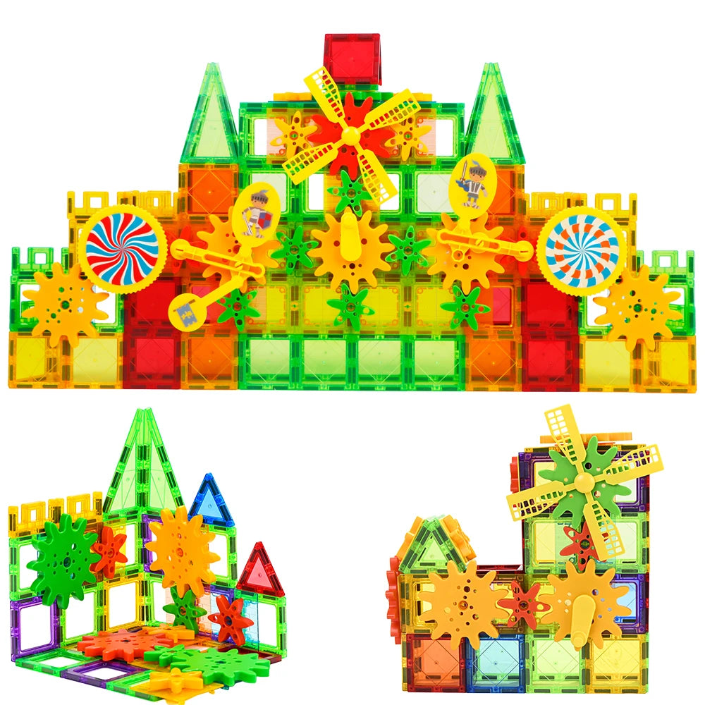 Montessori Magnetic Building Blocks Set