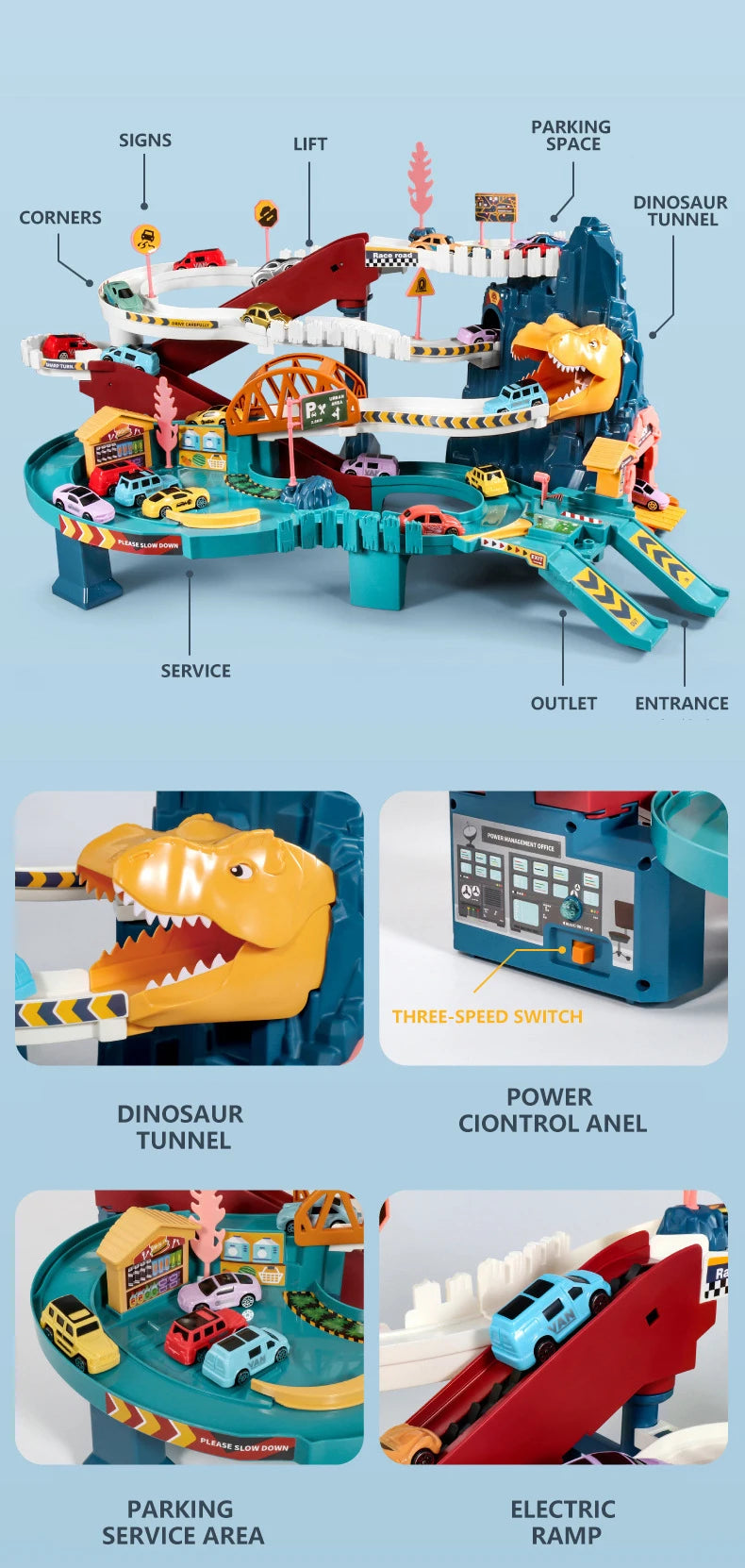 Lion Theme Car Track