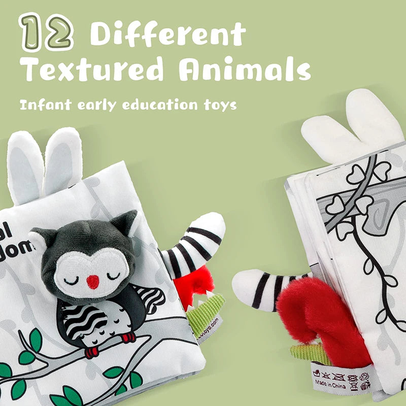 3D Touch Feel High Contrast Cloth Book