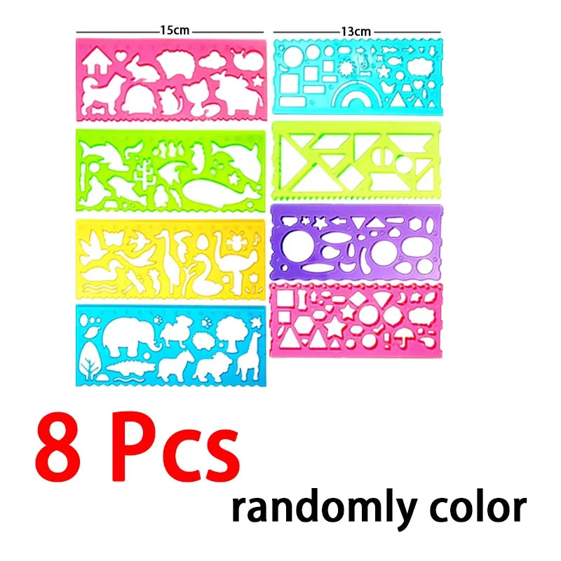 Geometry Spirograph Drawing Stencil Set