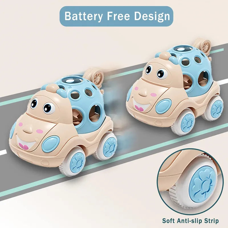 Soft Rubber Push and Go Vehicles