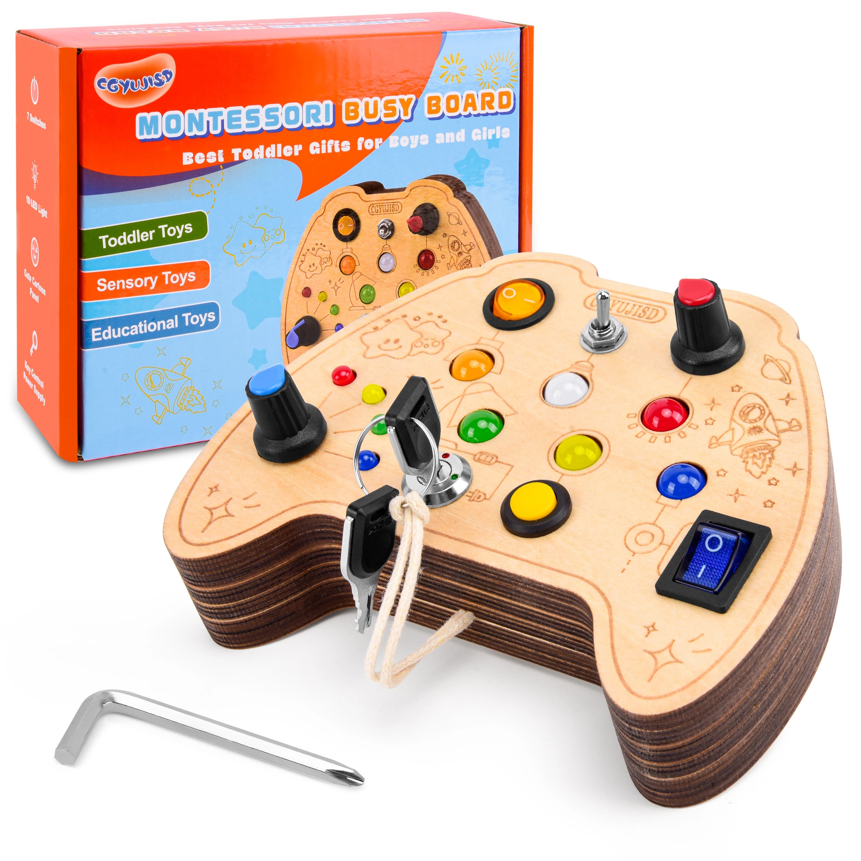 Montessori LED Learning Busy Board