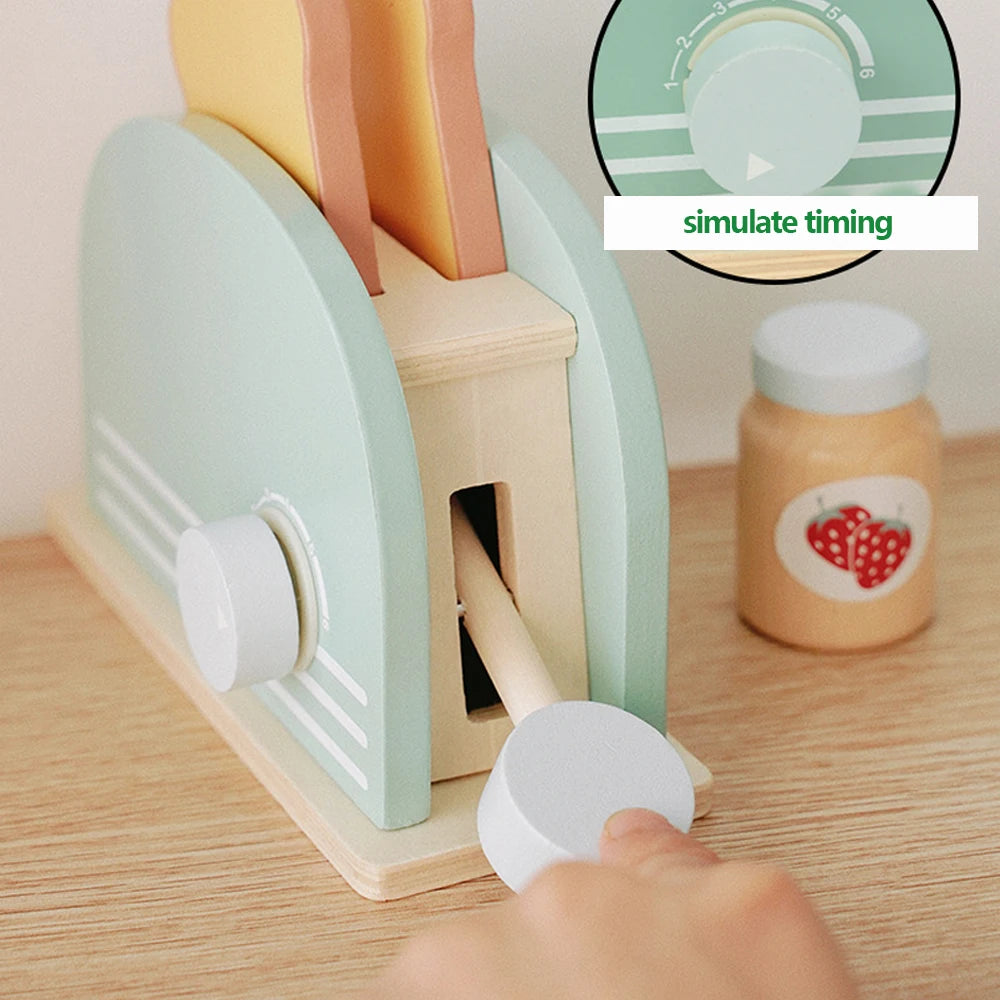 Wooden Toaster Machine Playset