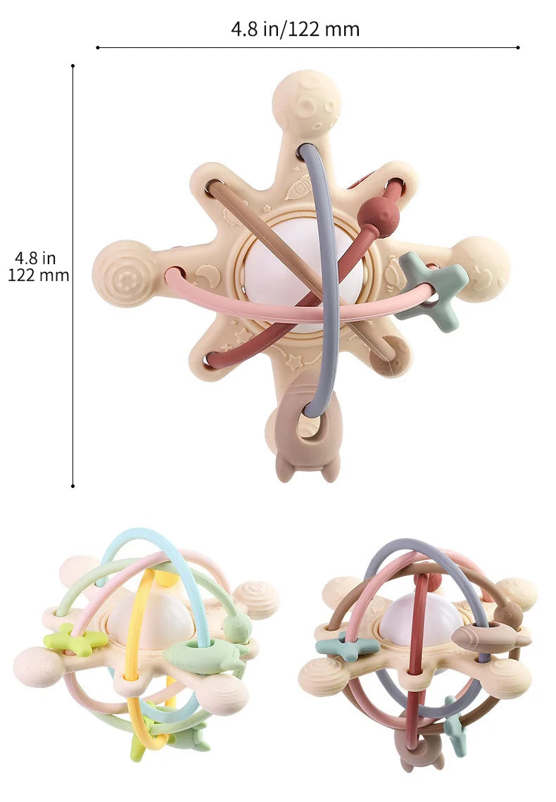 Rattle & Sensory Teether Bed Bell
