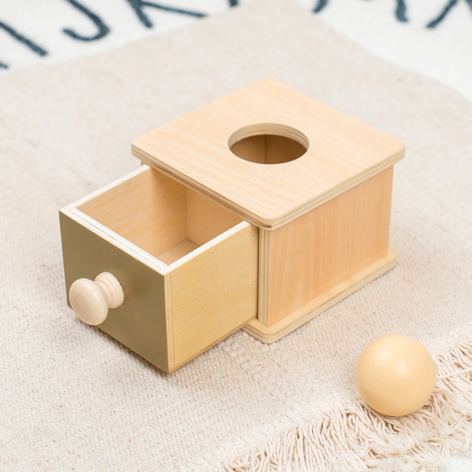 Montessori Colorful Wooden Functional Box