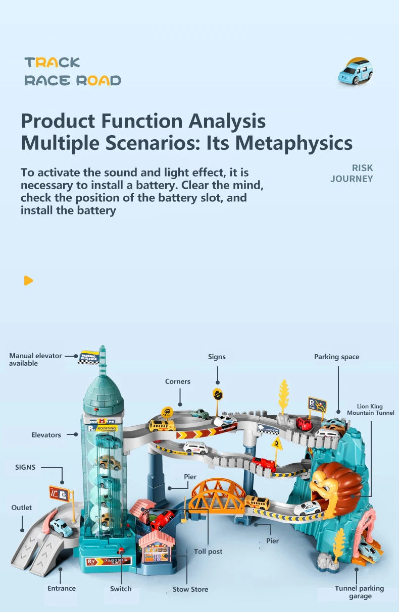 Lion Theme Car Track