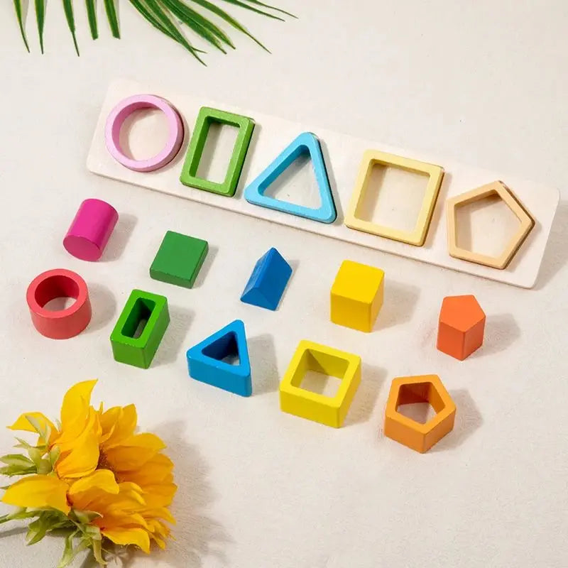 Montessori Wooden Sorting and Stacking Toys