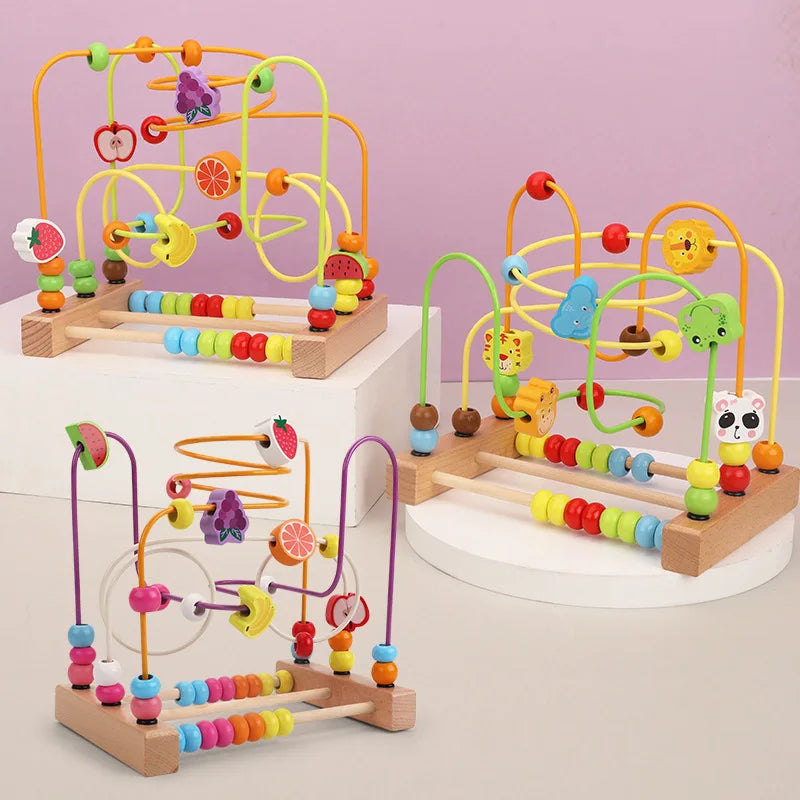 Montessori Wooden Roller Coaster Toys
