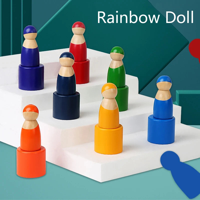 Montessori Wooden Rainbow Puzzle