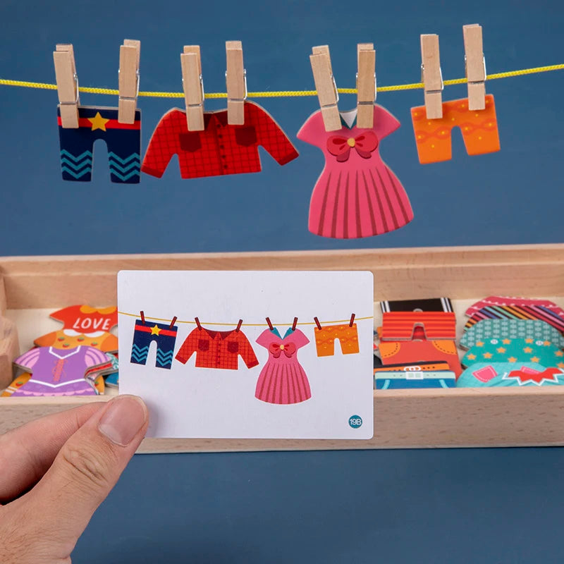 Drying Rack Clothes Dress-Up Puzzle