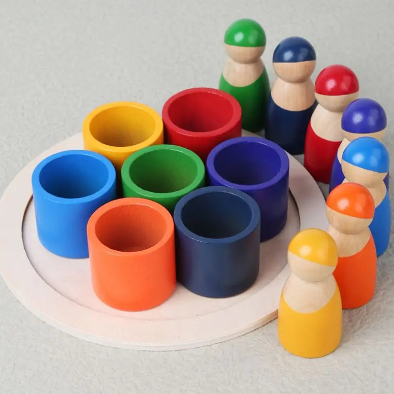 Montessori Wooden Rainbow Puzzle