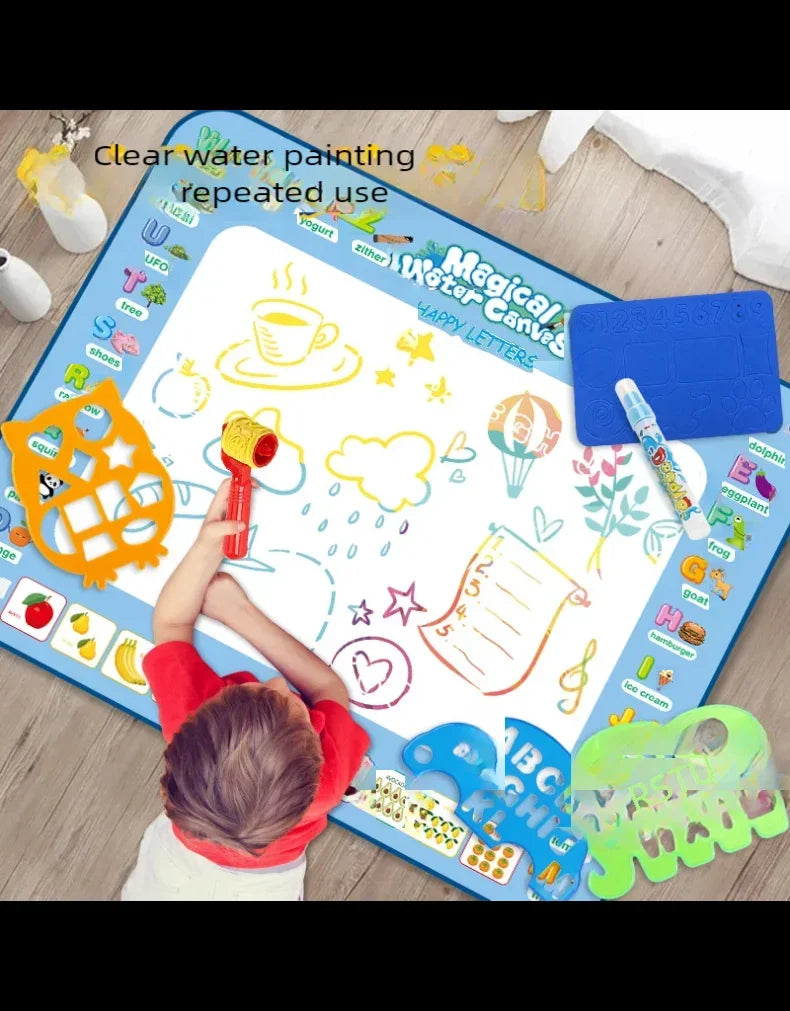 Montessori Magic Water Canvas Coloring Doodle Board