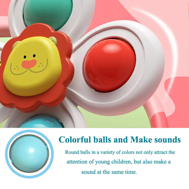 Suction Cup Spinning Cartoon Animal