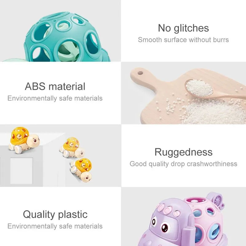 Soft Rubber Push and Go Vehicles