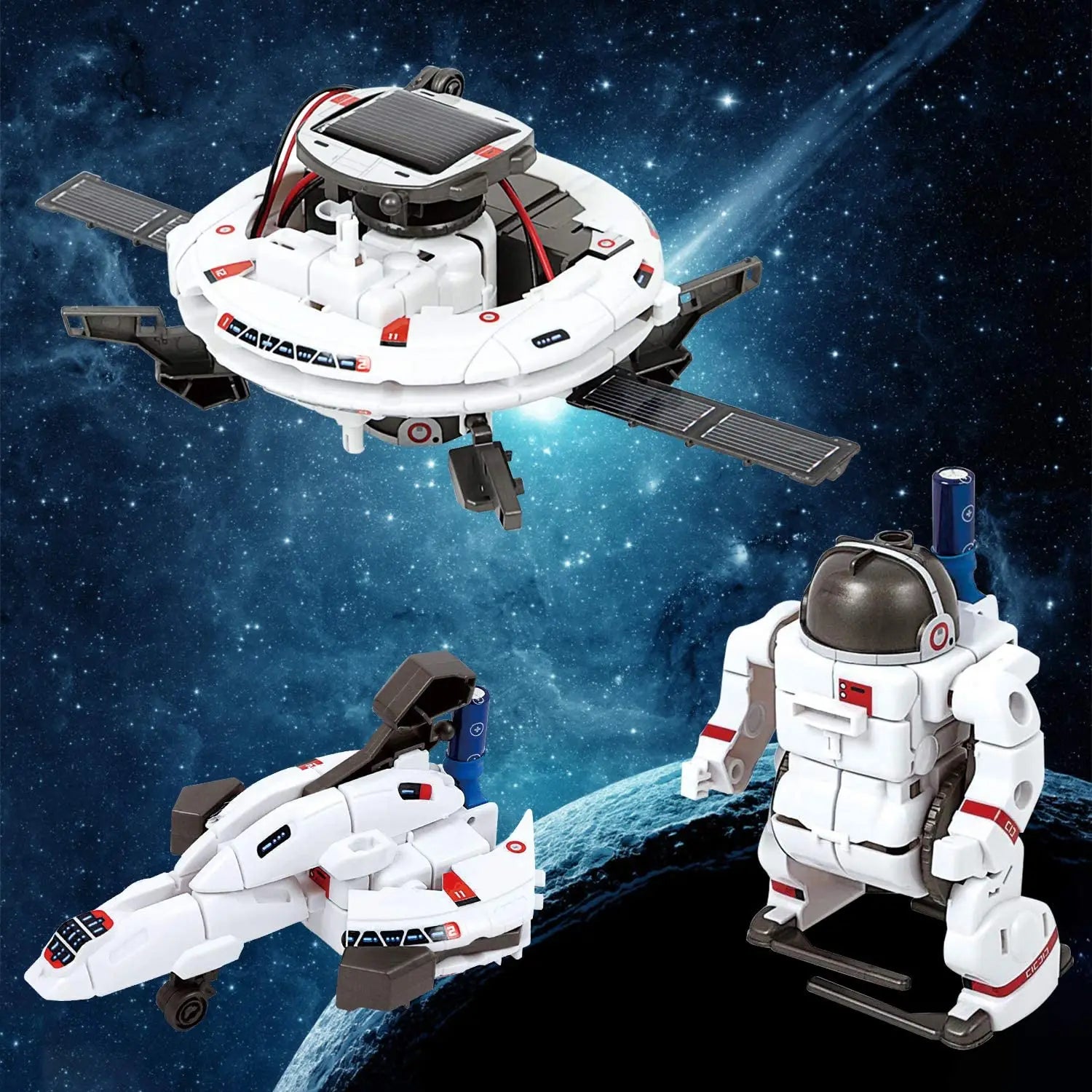 13 In 1 Solar Spaceship Robot Kit