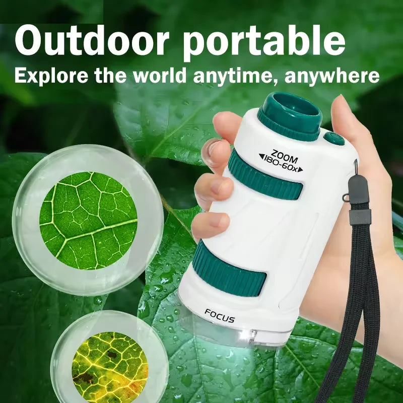 60X-120X Portable Child Microscope Kit