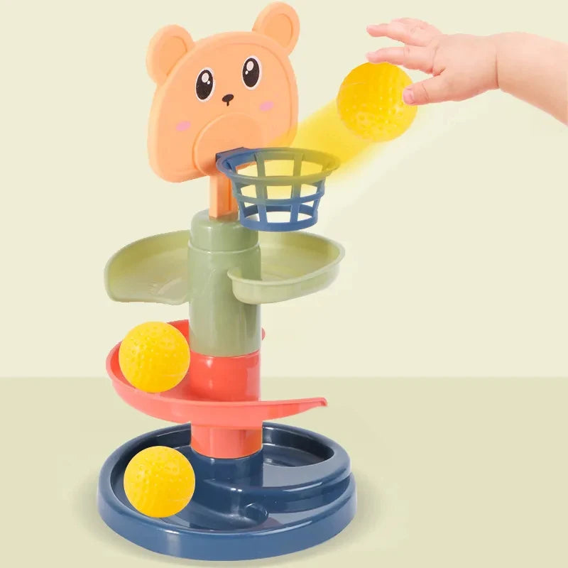 Montessori Toy Rolling Ball Tower