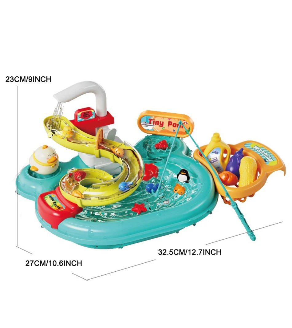 Electric Dishwasher With Running Water Play Set