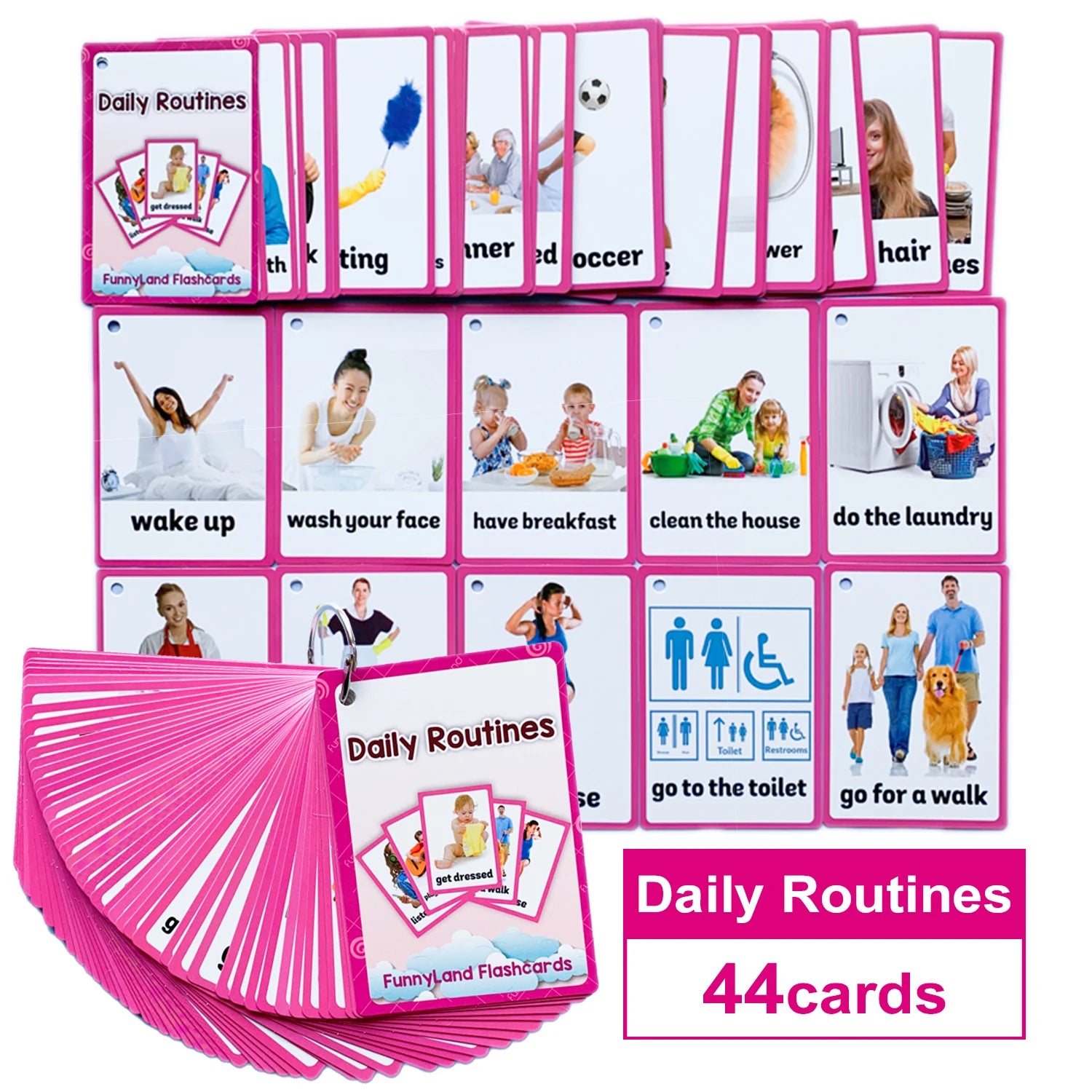 Flashcard Montessori Educational Pocket Cards (Many Choices)