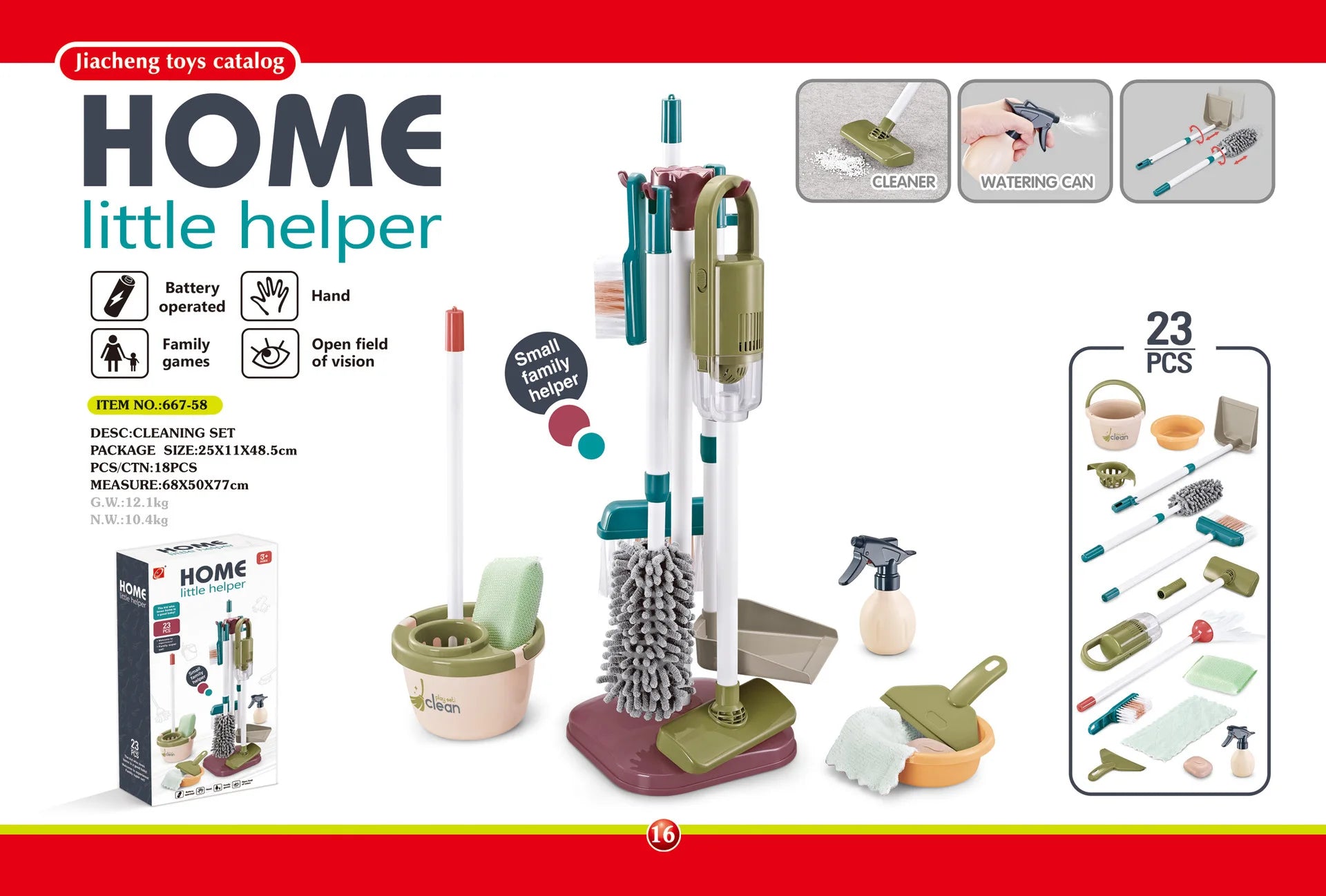 Cleaning Tool Toys Set