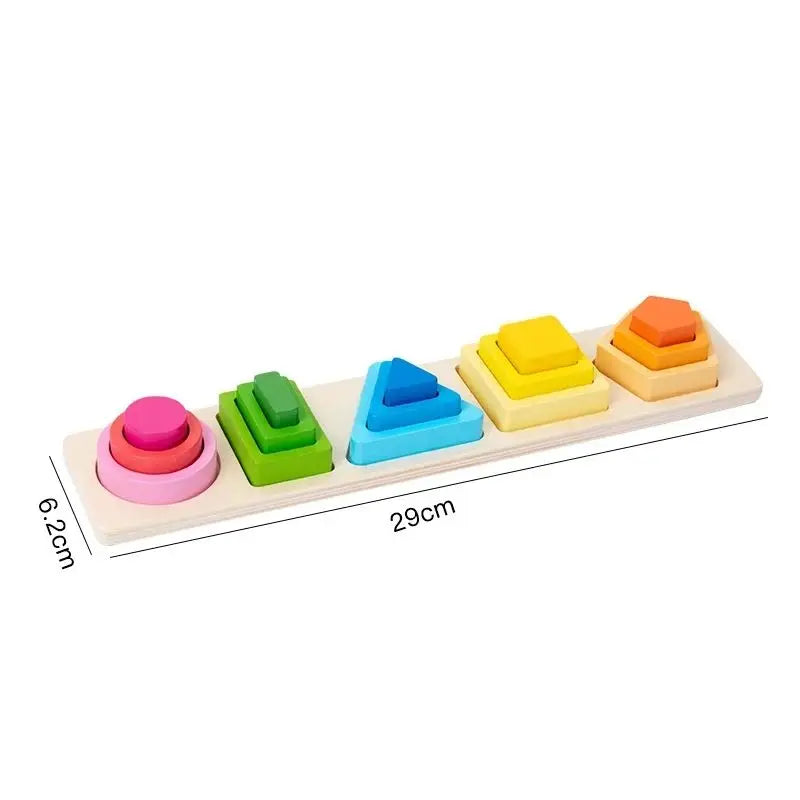 Montessori Wooden Sorting and Stacking Toys