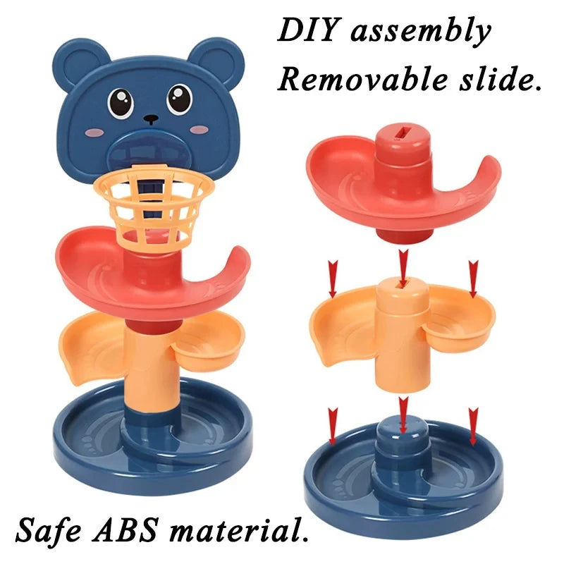 Montessori Toy Rolling Ball Tower