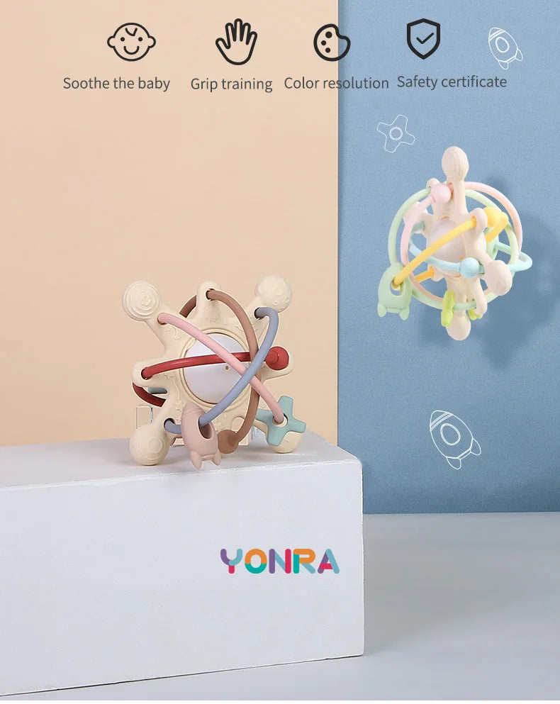 Rattle & Sensory Teether Bed Bell