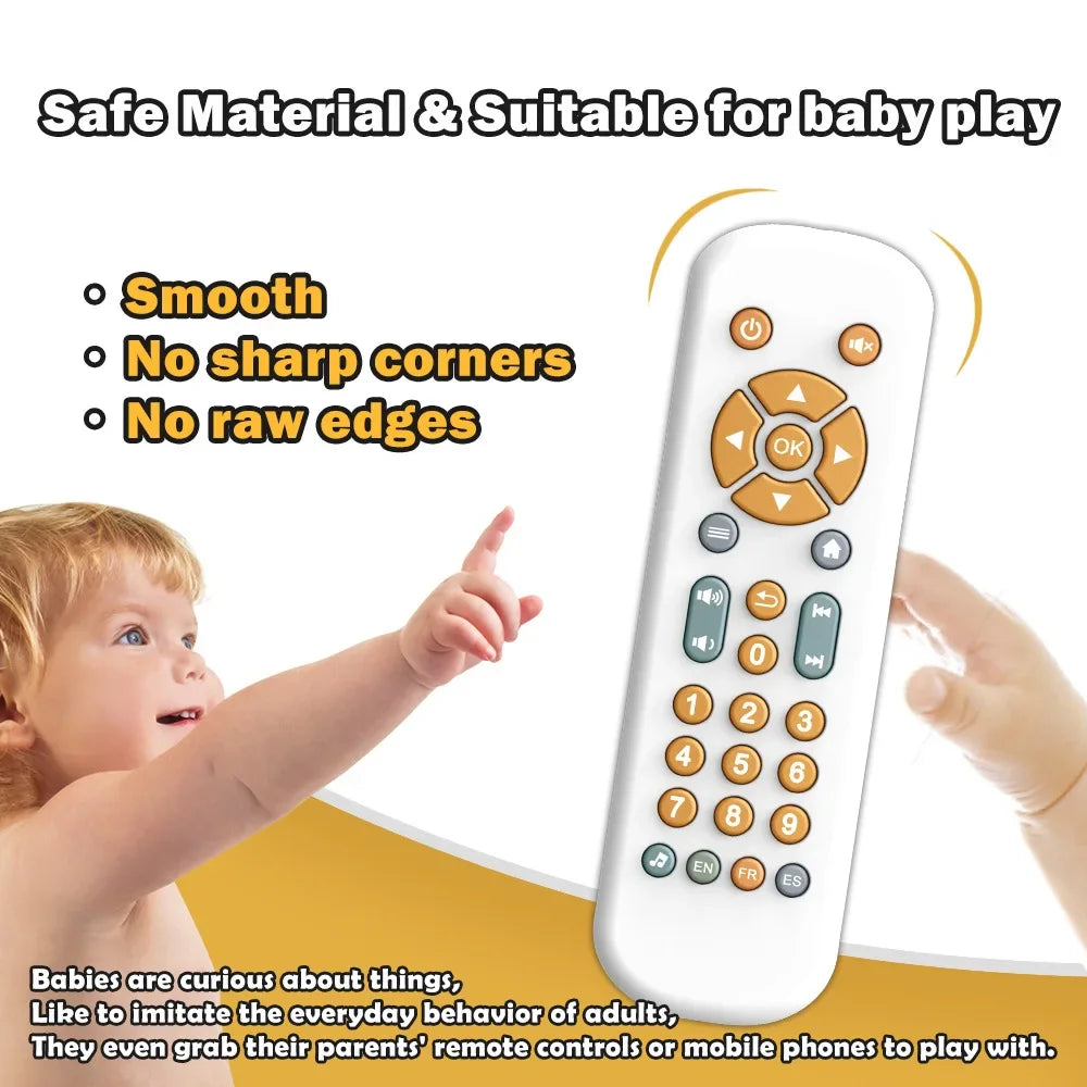 Infant Simulation TV Remote Control Toys with Music and Light
