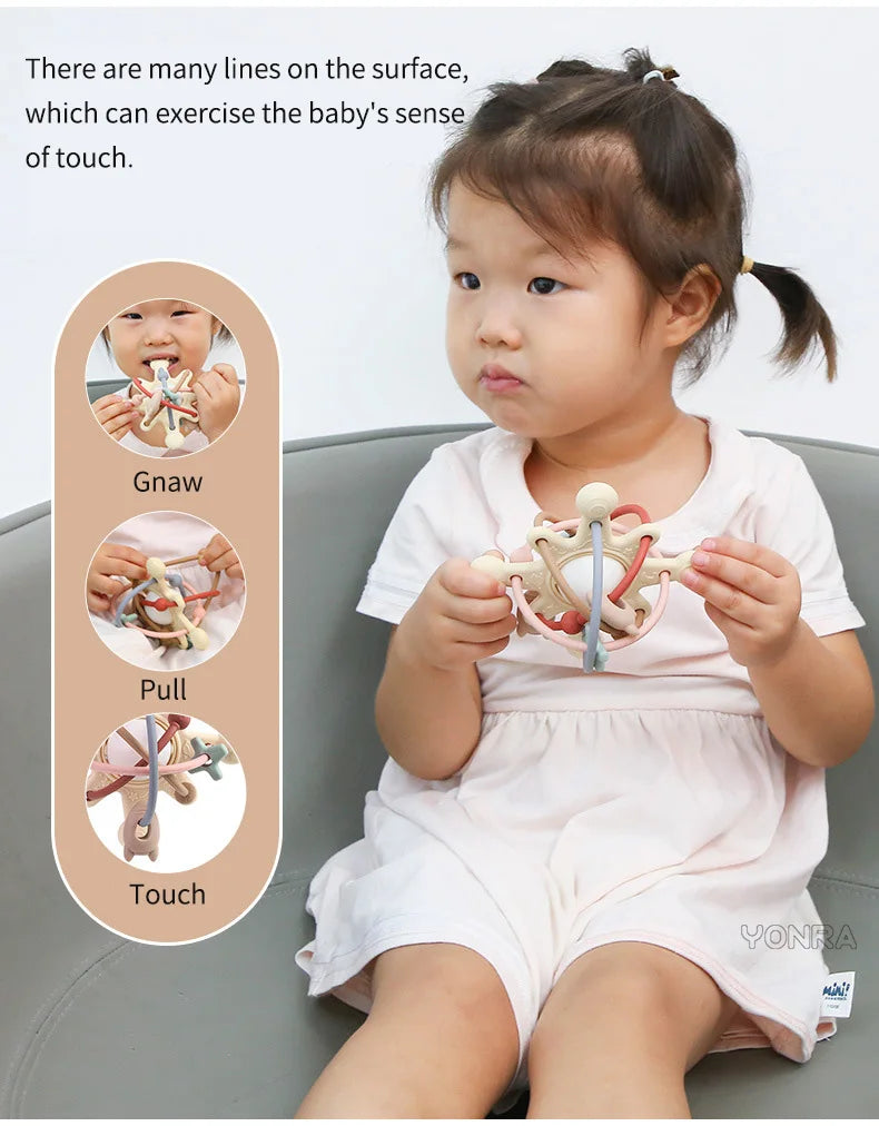 Rattle & Sensory Teether Bed Bell