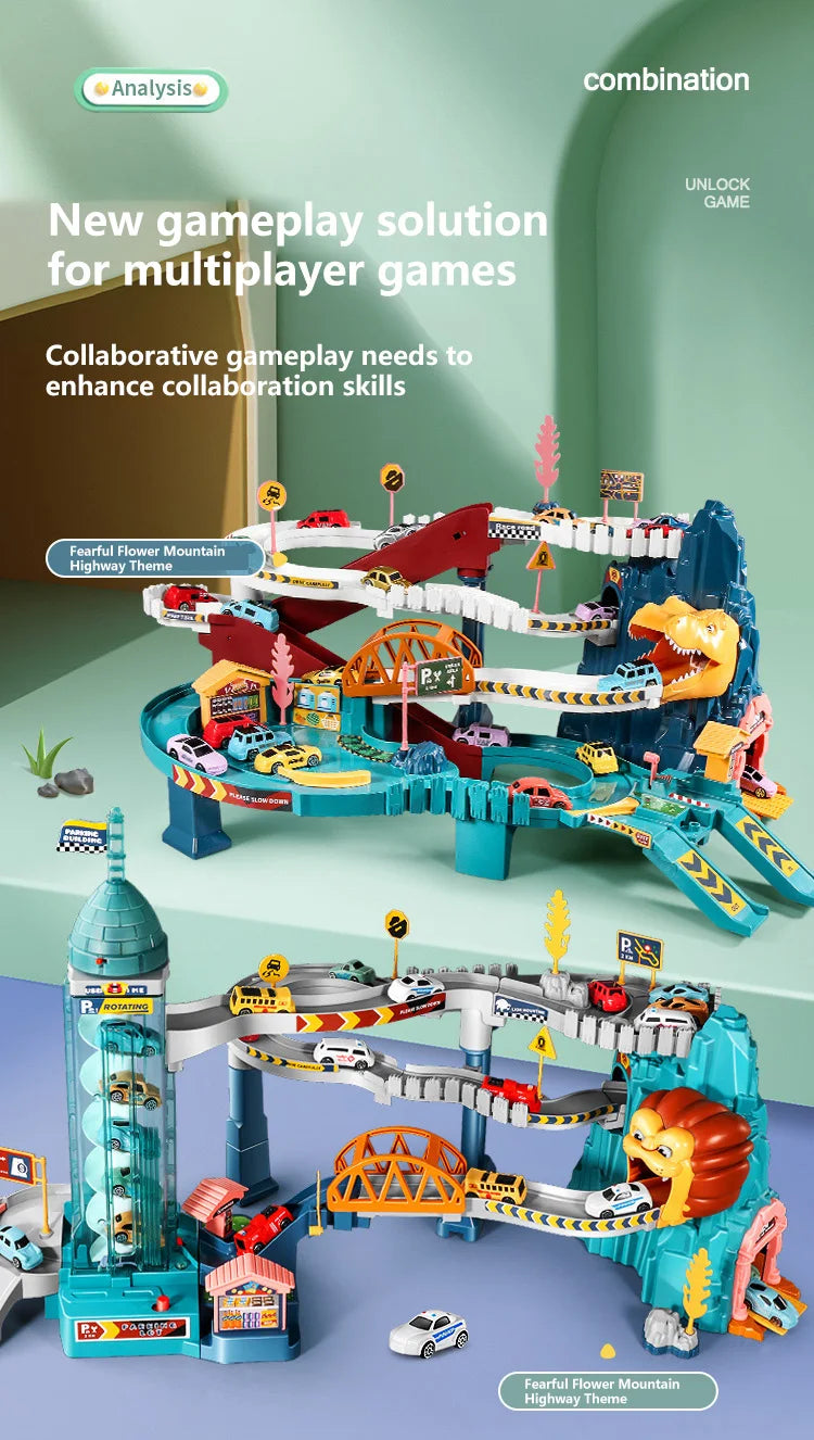 Lion Theme Car Track