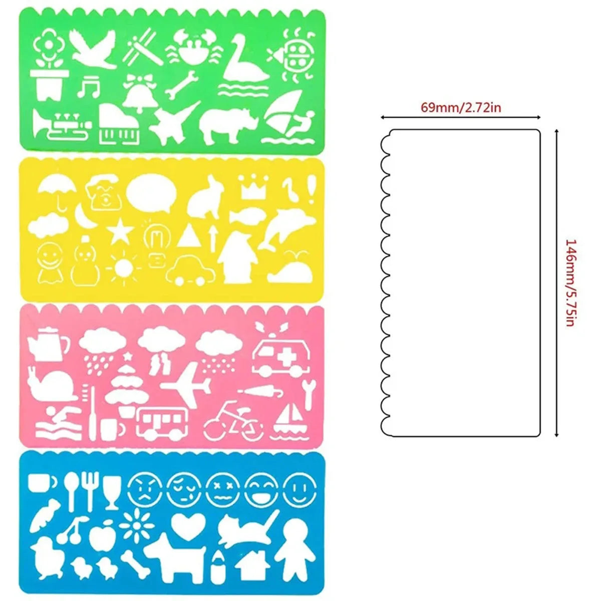 Geometry Spirograph Drawing Stencil Set