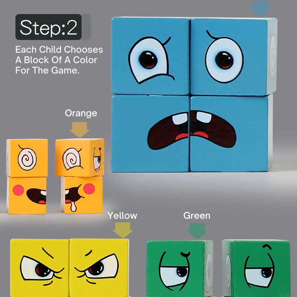 Expression Face Change Puzzles