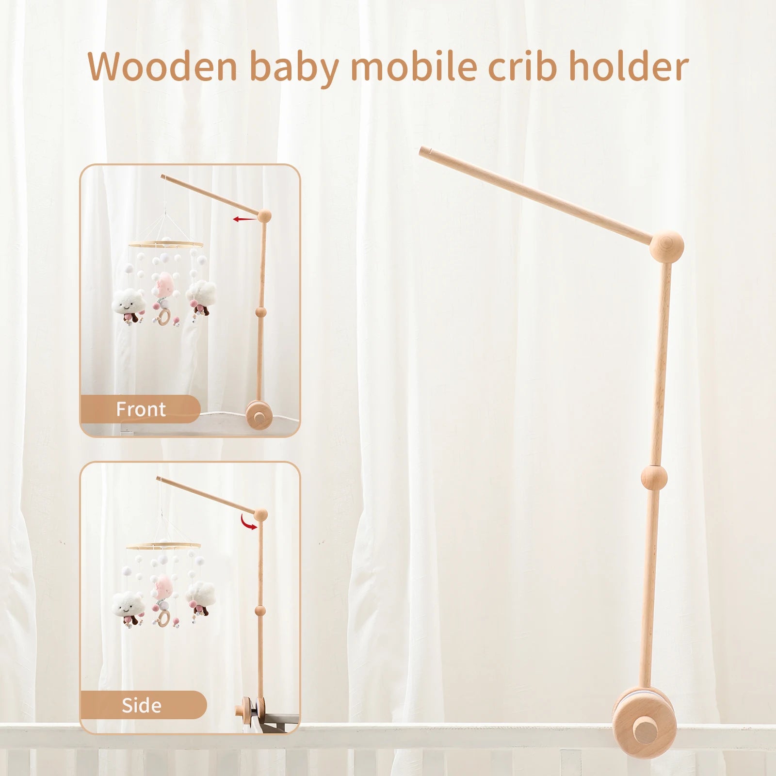 Wooden Hanging Bed Bell Crib