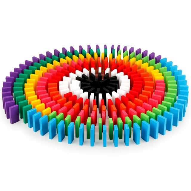 Rainbow Domino Institution Toys - Little Smart Minds Little Smart Minds 120pcs donimoes Little Smart Minds