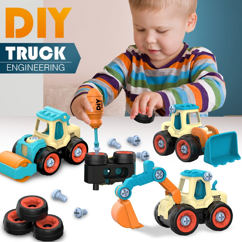 DIY Construction Truck Toy - Little Smart Minds Little Smart Minds Little Smart Minds