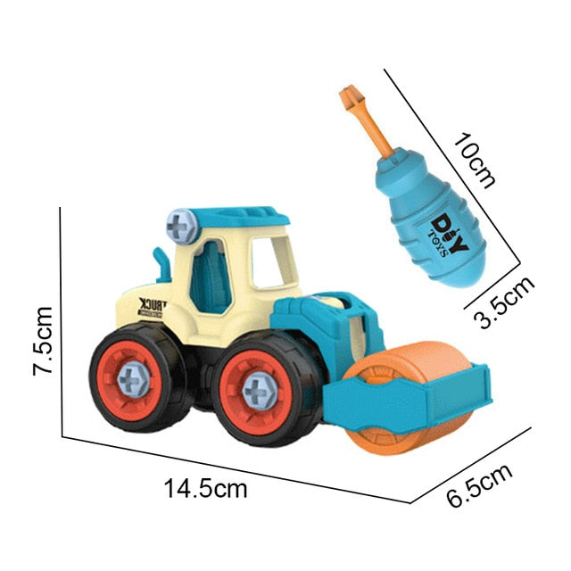 DIY Construction Truck Toy - Little Smart Minds Little Smart Minds Roller Little Smart Minds