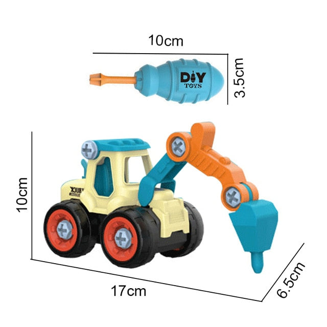 DIY Construction Truck Toy - Little Smart Minds Little Smart Minds Driller Little Smart Minds
