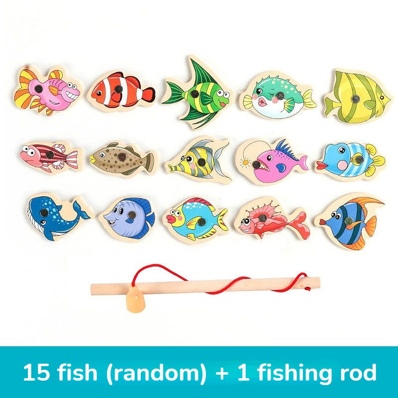Montessori Wooden Fishing Toys