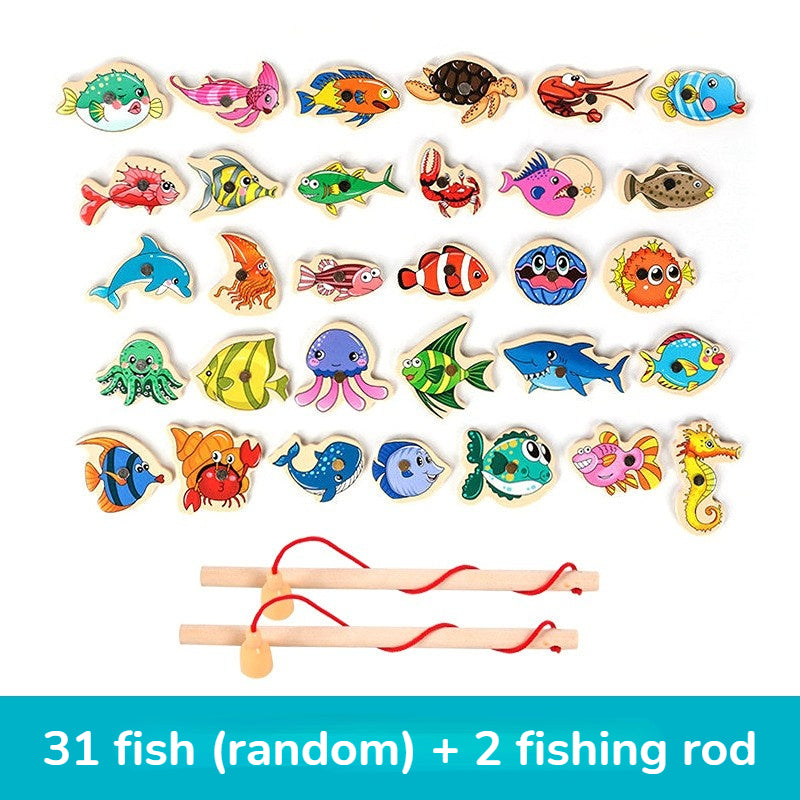 Montessori Wooden Fishing Toys