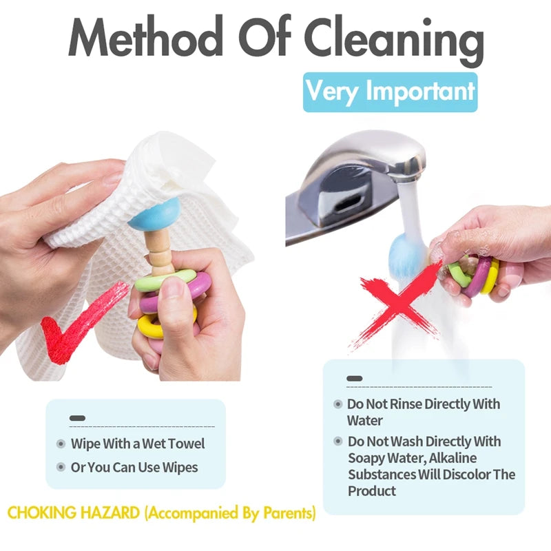 Wooden Chew Handheld Toys