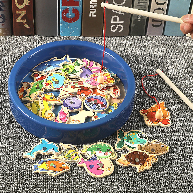 Montessori Wooden Fishing Toys