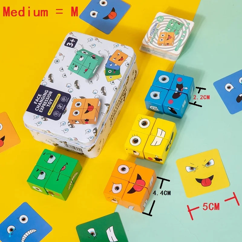 Expression Face Change Puzzles