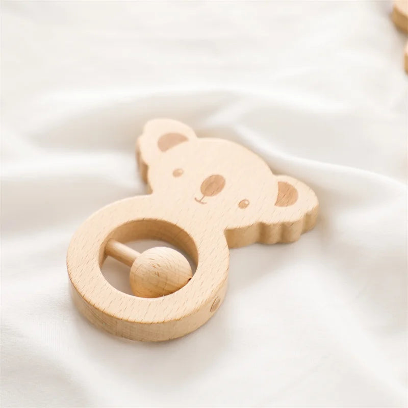 Wooden Chew Handheld Toys