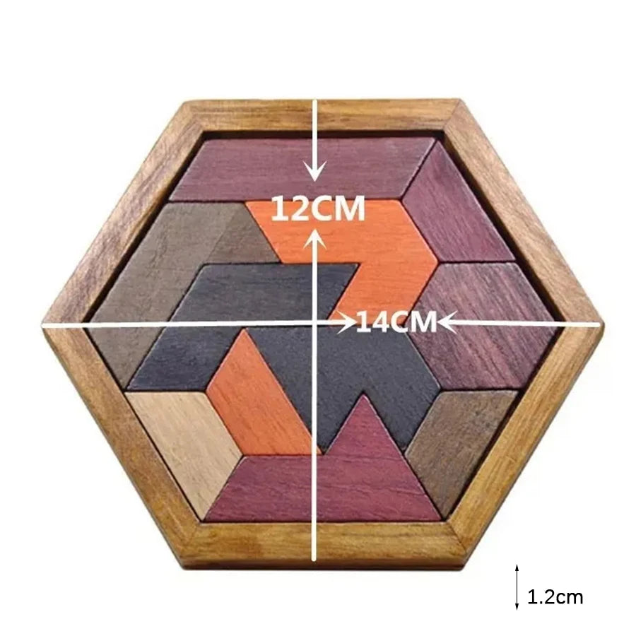 Wooden Tangram Jigsaw Puzzle