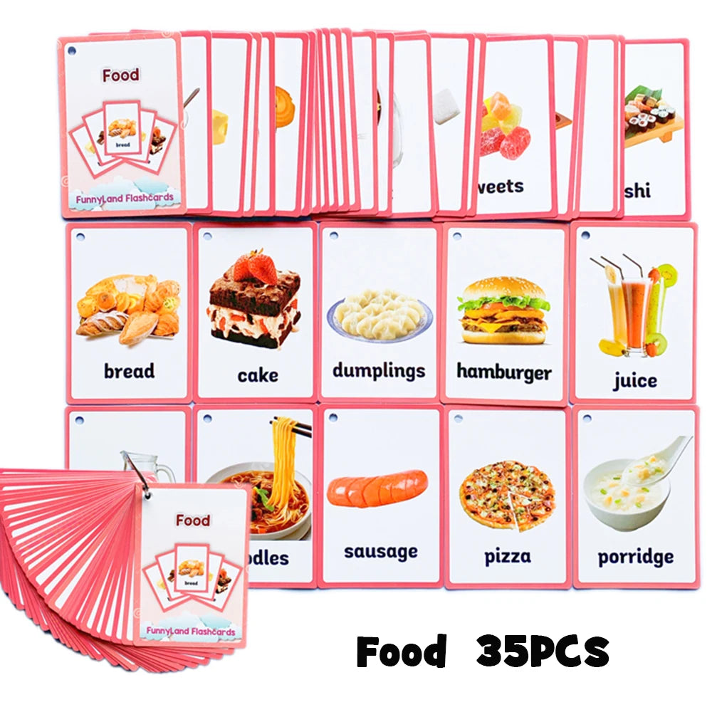 Flashcard Montessori Educational Pocket Cards (Many Choices)