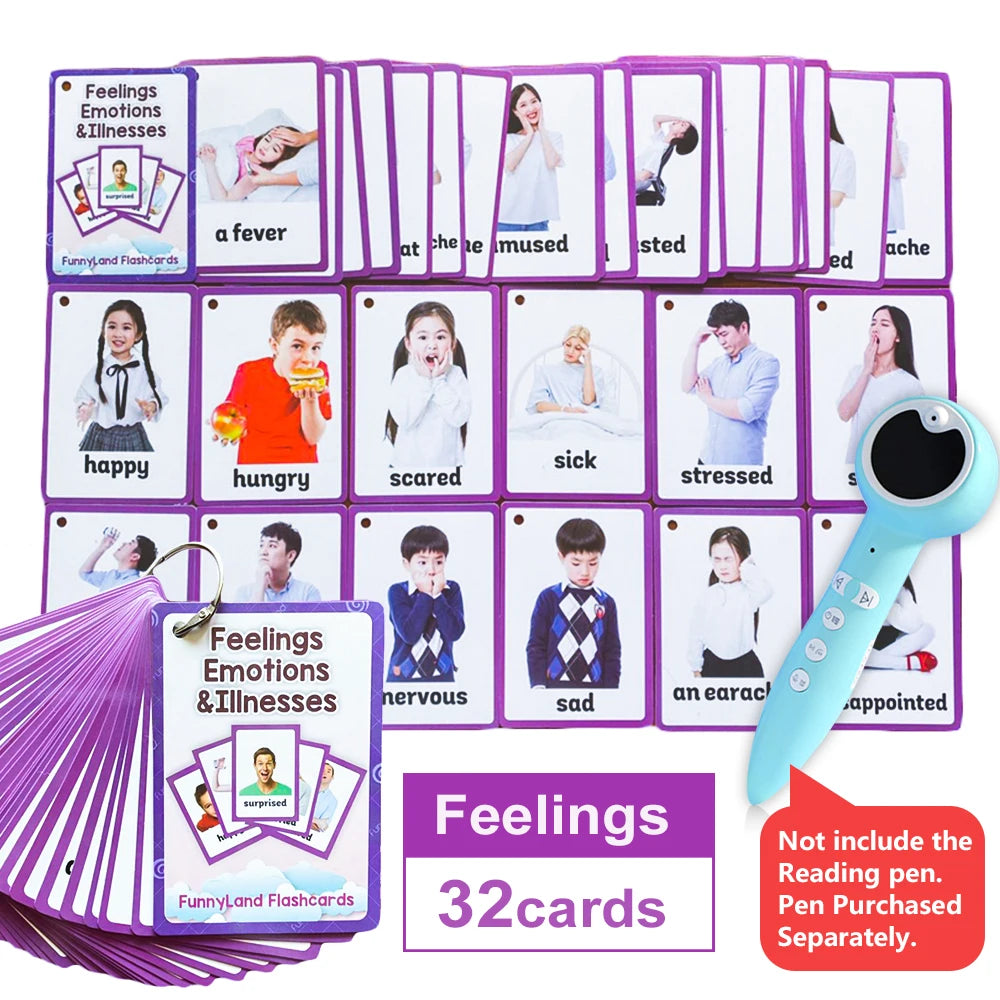 Flashcard Montessori Educational Pocket Cards (Many Choices)