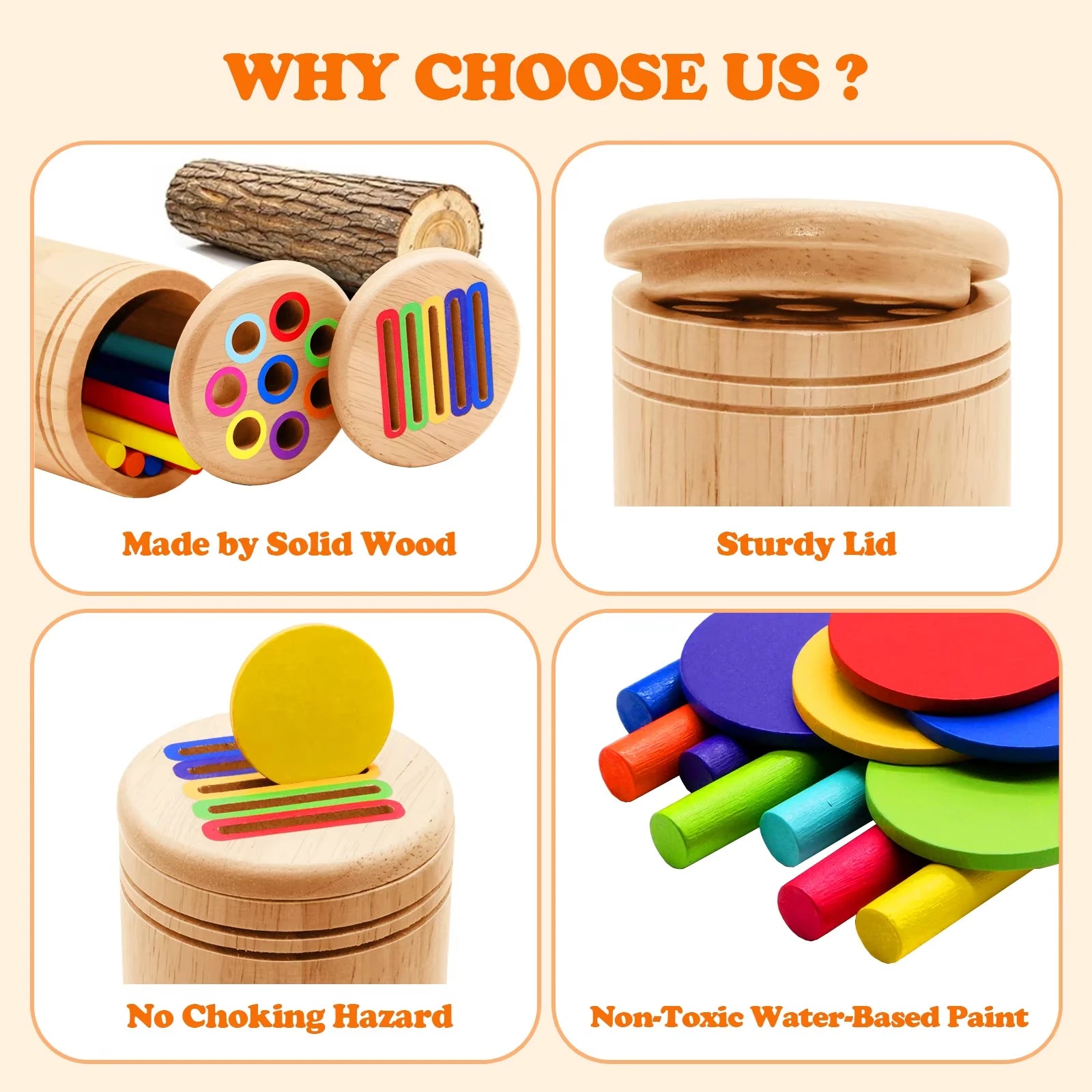 Montessori Matching Wooden Toys