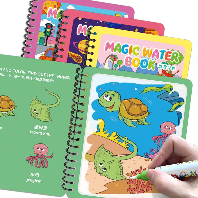 Magic Water Painting Book